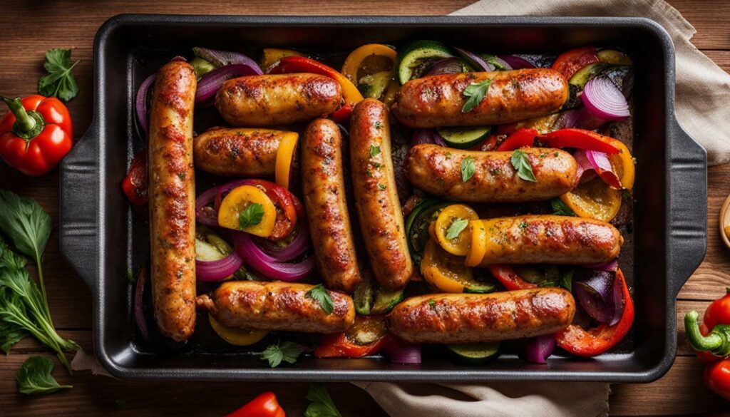 Italian sausage in oven