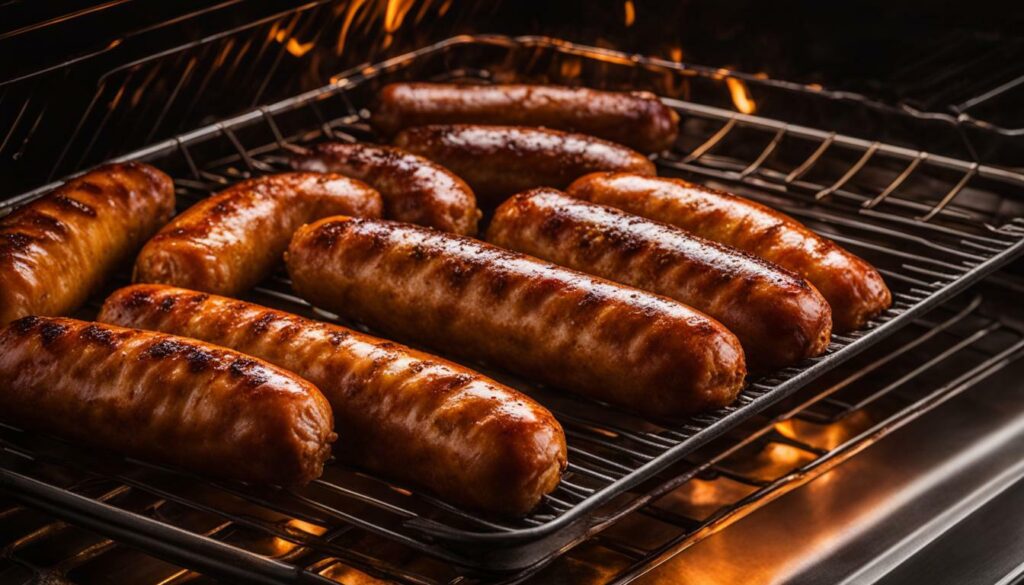 cooking Italian sausage in the oven