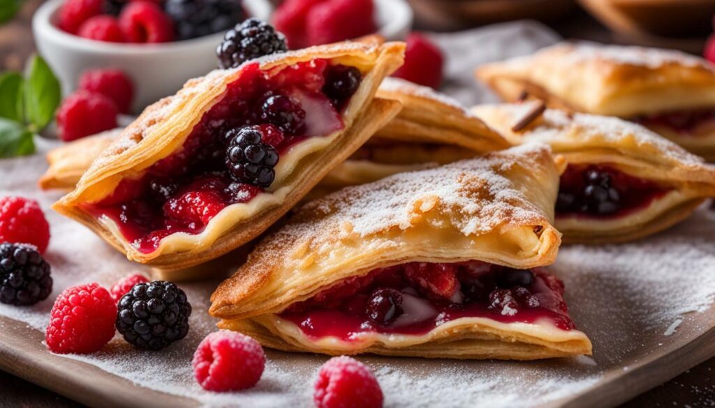 sweet puff pastry pockets
