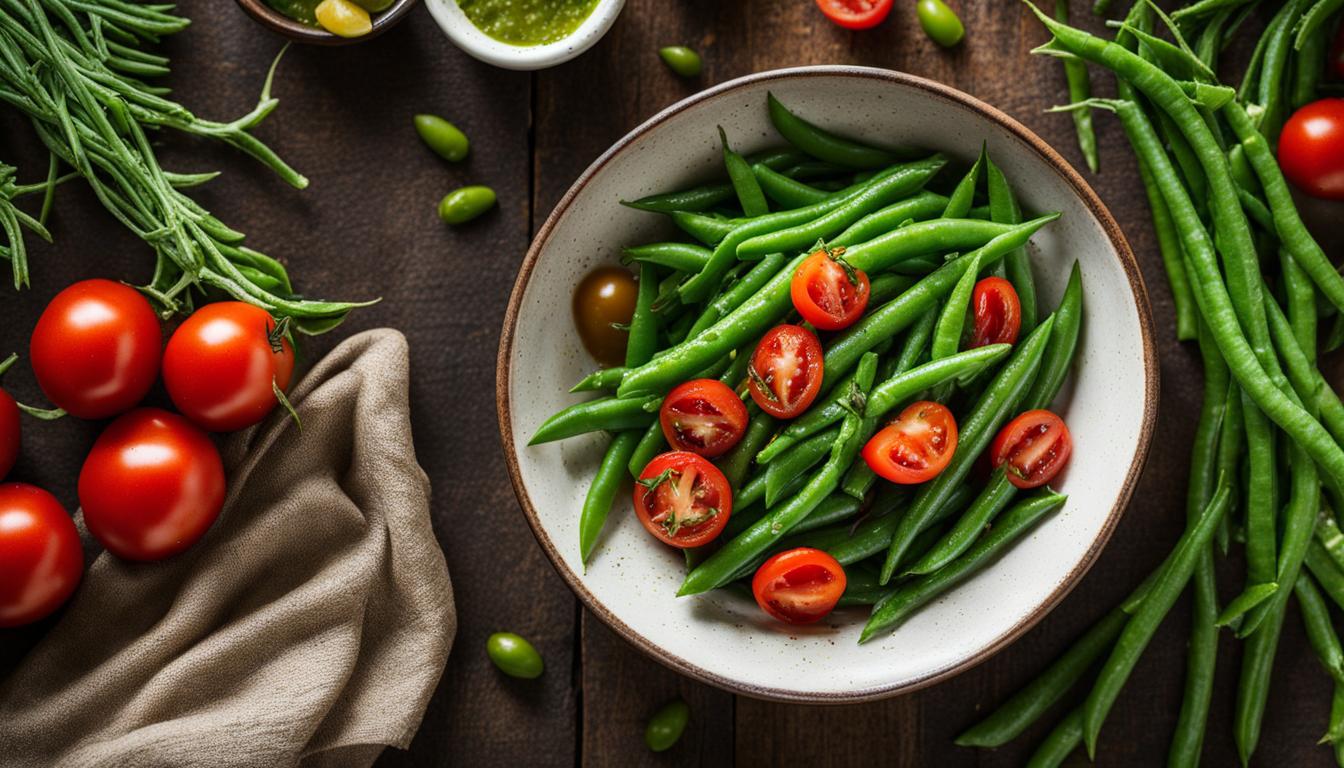 Easy & Healthy Green Beans and Tomatoes Salad Recipe