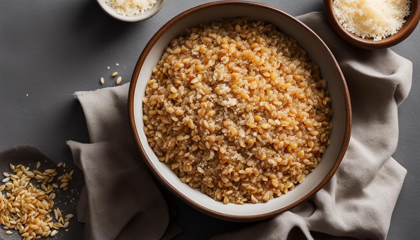 Creamy Mushroom Parmesan farro