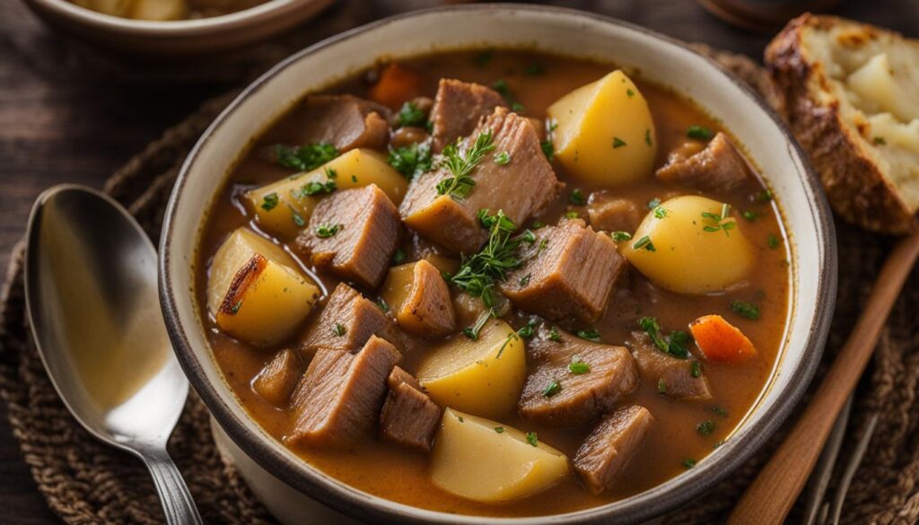 pork and potatoes stew