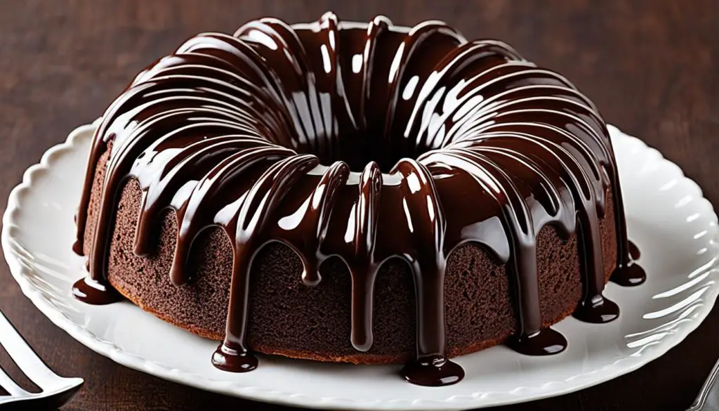 chocolate marble cake with ganache