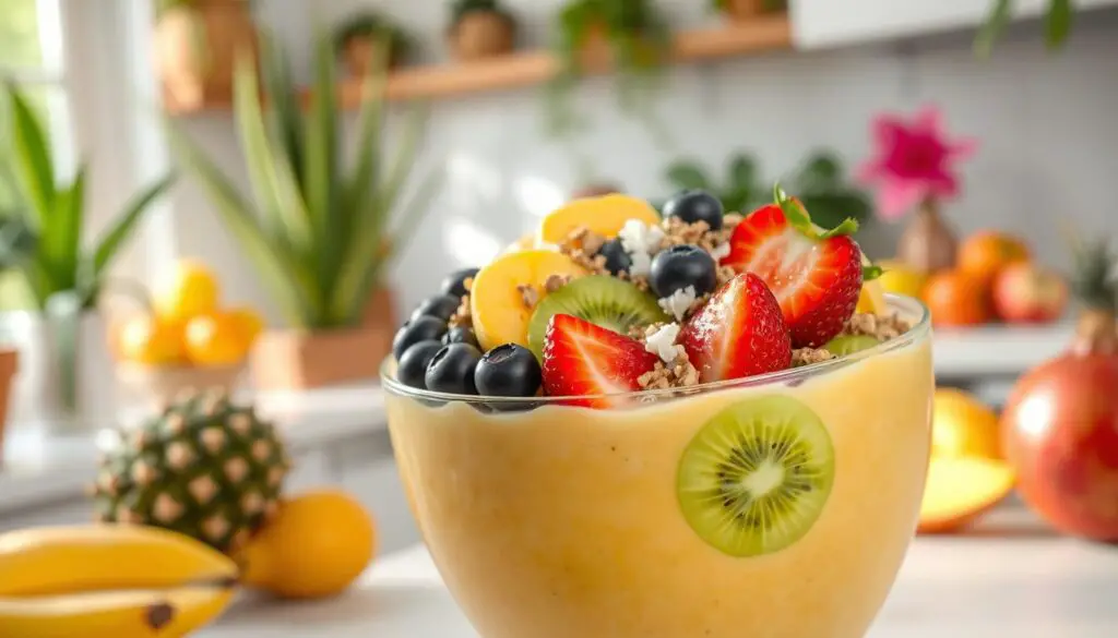 how to make a tropical smoothie bowl