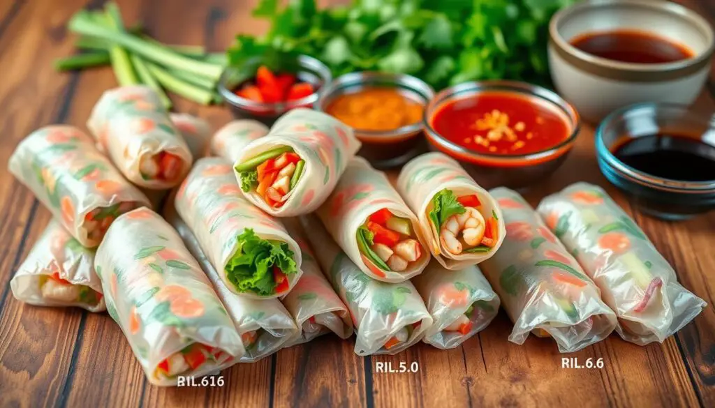 spring roll calories comparison